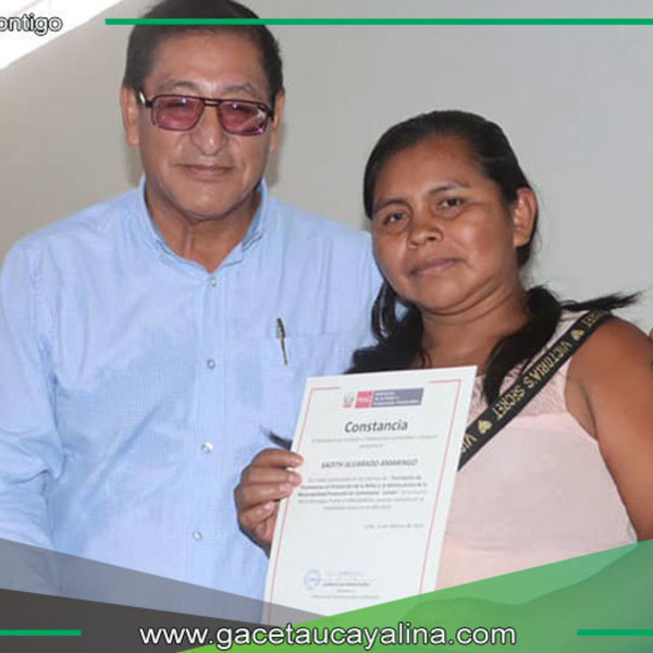Municipalidad de Ucayali - Contamana certifica a 31 promotores de protección infantil