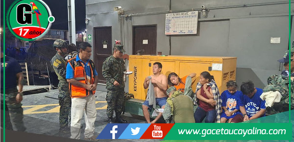 Marina y Serenazgo salva a familia tras naufragio en río Ucayali