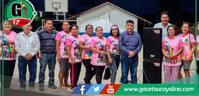 Alcalde de Sepahua entrega equipo de sonido a escuela