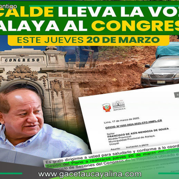 Alcalde exigirá en Congreso reparación urgente de carretera