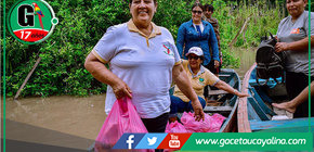 Alcalde y regidores llevan ayuda a damnificados en Contamana