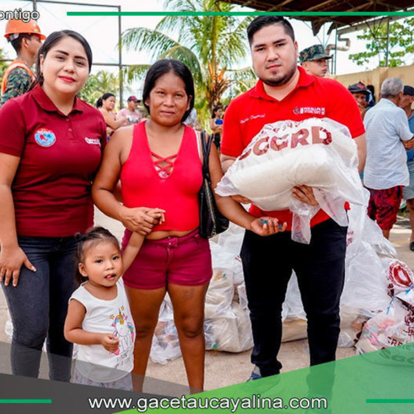 Continúa entrega de ayuda humanitaria en callería - Pucallpa