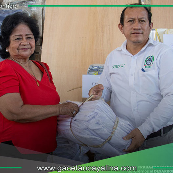 Atalaya recibe materiales de ayuda humanitaria esencial