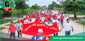 Pasacalle en Sepahua celebra vida y salud
