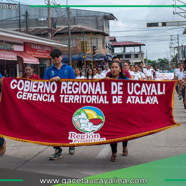 Gerente Territorial de Atalaya participa en celebración de recategorización provincial