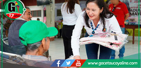 Alcaldesa Castagne entregó prendas de vestir a los adultos mayores del CIAM