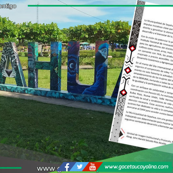 Municipalidad de Sepahua impulsa agro, deporte y apoyo a adultos mayores