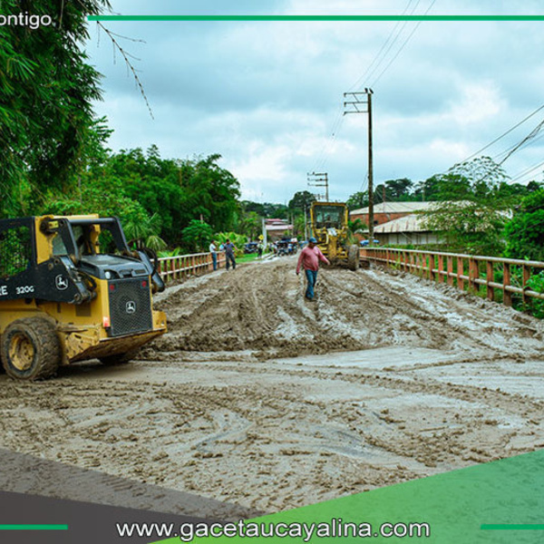 Municipalidad de Ucayali rehabilita puentes Maquia y 8 de Mayo