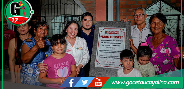 Pavimentación del Psje. Cubanito fue inaugurada por la Alcaldesa Janet Castagne