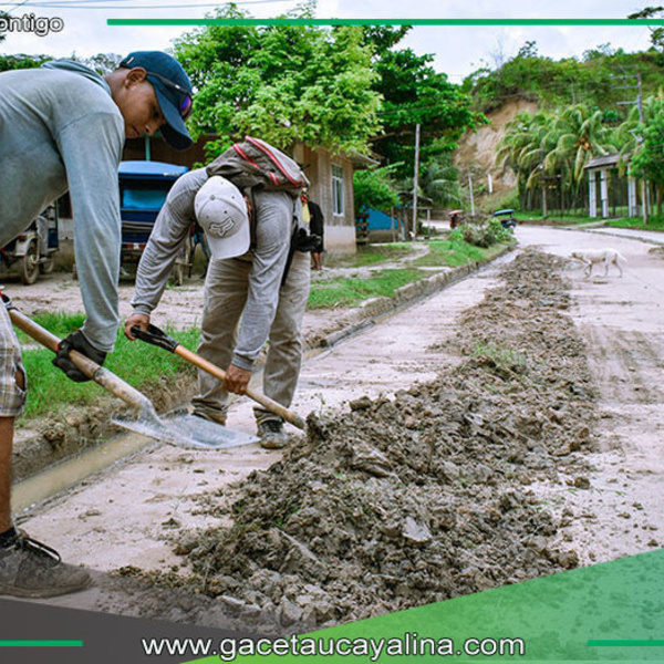 Municipalidad de Ucayali realiza mantenimiento en calles de Contamana