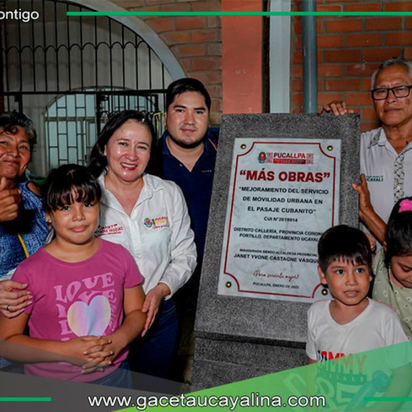 Pavimentación del Psje. Cubanito fue inaugurada por la Alcaldesa Janet Castagne