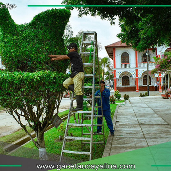 Municipalidad de Ucayali interviene calles y plazas de Contamana