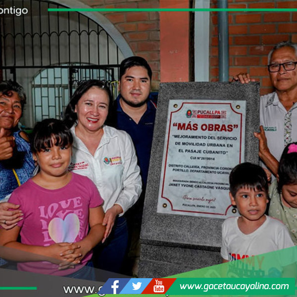 Pavimentación del Psje. Cubanito fue inaugurada por la Alcaldesa Janet Castagne
