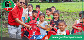 Sepahua: mochilas equipadas llegan a Comunidad Nativa Paraíso