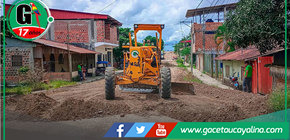 Municipalidad de Atalaya ejecuta trabajos en calles clave de la ciudad