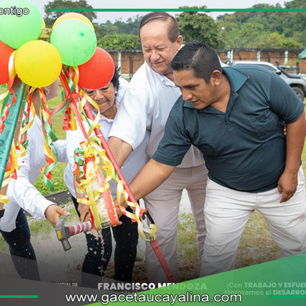 Alcalde inicia remodelación del Estadio Municipal Miguel Armas Cachique en Atalaya
