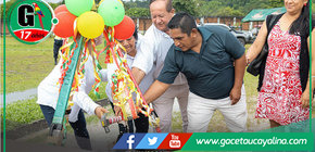 Alcalde inicia remodelación del Estadio Municipal Miguel Armas Cachique en Atalaya