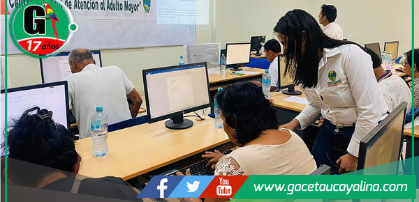 Adultos mayores aprenden tecnología gracias a taller municipal en Contamana