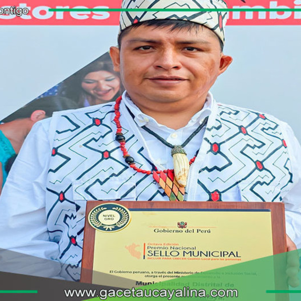 Sepahua recibe Sello Municipal Oro por gestión social destacada