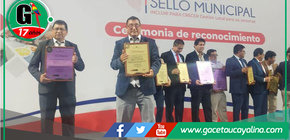 Municipalidad de Ucayali Contamana recibe premio Platinum por desarrollo social