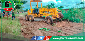 Municipalidad Atalaya mejora calles del A.H. 8 de Mayo