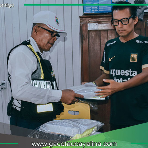 Municipalidad de Ucayali equipa a personal de tránsito
