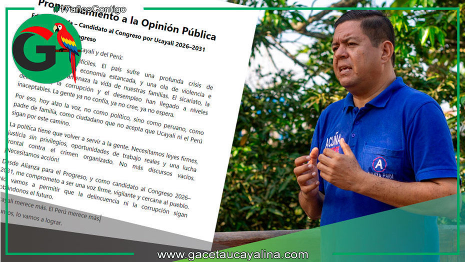 Edwin Miranda promete lucha frontal contra crimen y corrupción