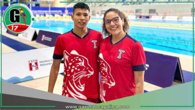 Ismael Escalante, nadador de Madre de Dios, gana medalla de bronce en el Panamericano de Deportes Acuáticos