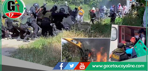 Falla logística obliga a suspender desalojo en Chontabamba: heridos y maquinaria incendiada