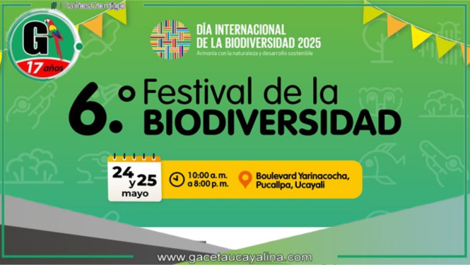 Minam celebrará el 6.° Festival de la Biodiversidad en Pucallpa con enfoque en conservación y desarrollo sostenible