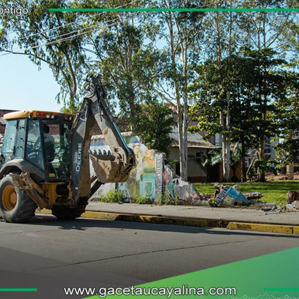 Municipalidad mejora muro parroquial sin gasto presupuestal directo