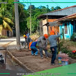 Contamana construye vereda en calle Nuevo Progreso tercera etapa