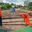 Gerente supervisa puente alterno en Asentamiento 8 de Mayo en Contamana