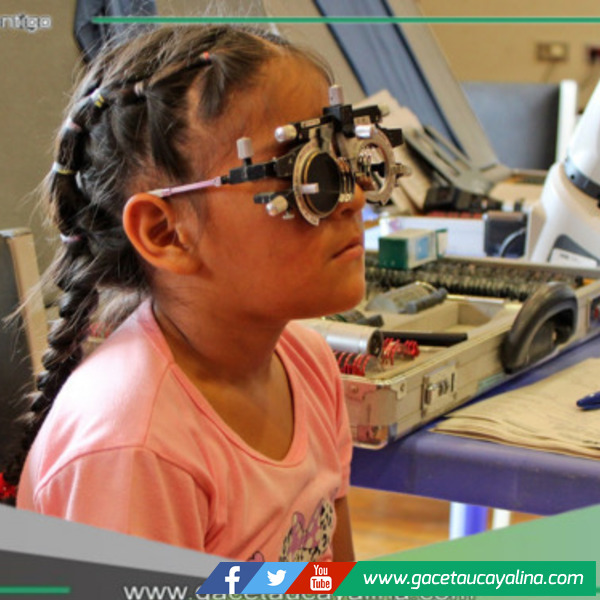 Más de 100 menores se beneficiaron con campaña oftalmológica 