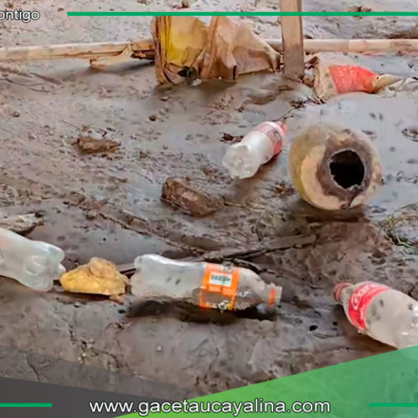 Ucayali alerta sobre residuos plásticos en temporada fluvial