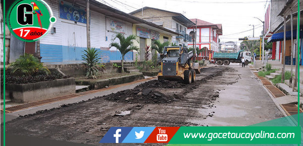 Municipio inicia obra en calle Mariscal Castilla de Contamana