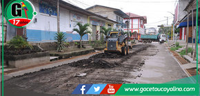 Municipio inicia obra en calle Mariscal Castilla de Contamana