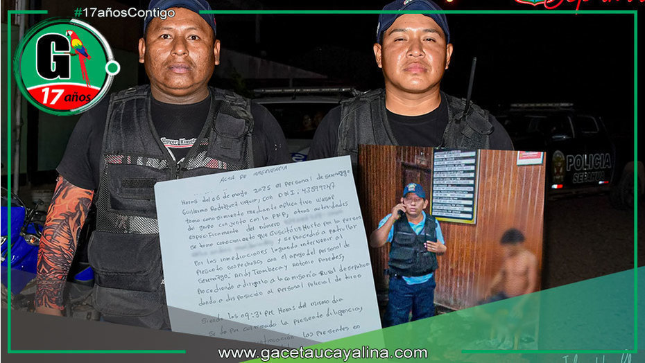 Serenazgo de Sepahua captura a presunto ladrón en flagrancia