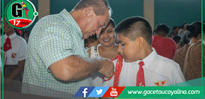 Alcalde juramenta brigadieres escolares en colegio de Atalaya