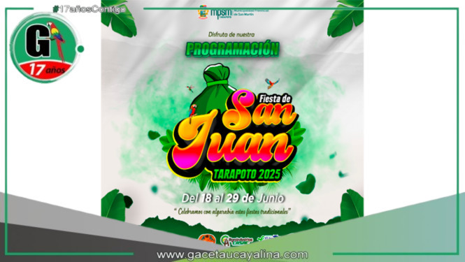 Tarapoto se prepara para vivir a lo grande la Fiesta de San Juan 2025