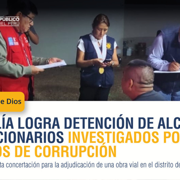Fiscalía detiene a alcalde de Tahuamanu y ocho implicados por presunta colusión agravada