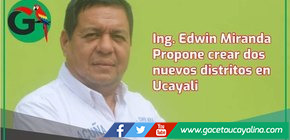 Edwin Miranda anuncia impulso a la distritalización como parte de su agenda legislativa