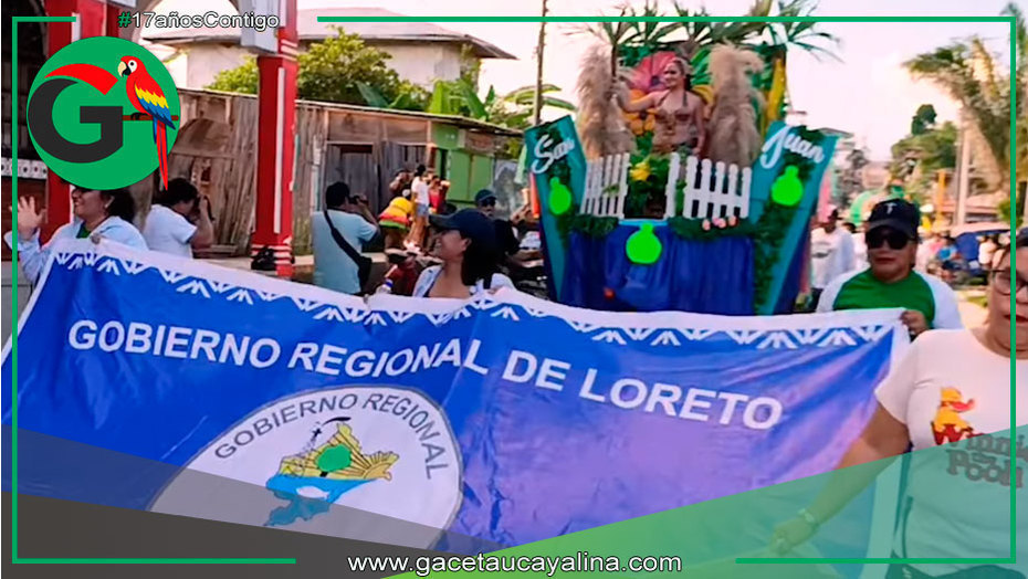 Contamana celebró pasacalle con danzas y alegorías selváticas