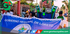 Contamana celebró pasacalle con danzas y alegorías selváticas