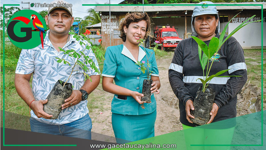 Municipalidad entrega plantas ornamentales a escuelas y universidad local