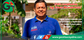 ¡Feliz cumpleaños, Ing. Edwin Miranda Ruiz!