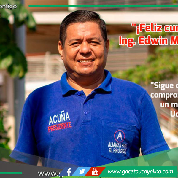 ¡Feliz cumpleaños, Ing. Edwin Miranda Ruiz!