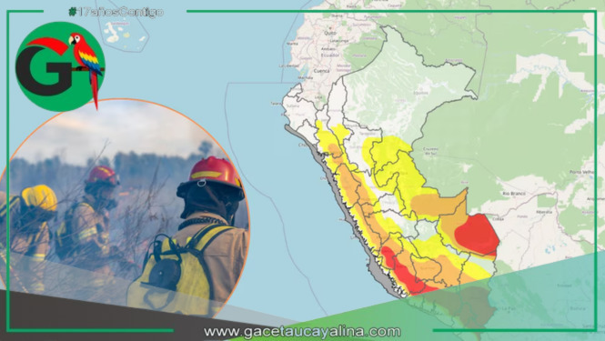 Nueve regiones del Perú entran en alerta roja por riesgo extremo de incendios forestales