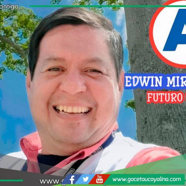 Candidato Edwin Miranda destaca formación académica en Ucayali
