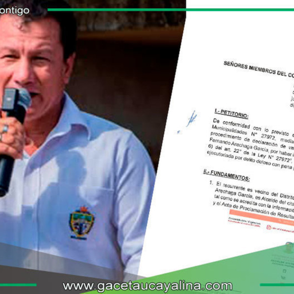 Ciudadano solicita vacancia de alcalde Fernando Arechaga en Tahuania